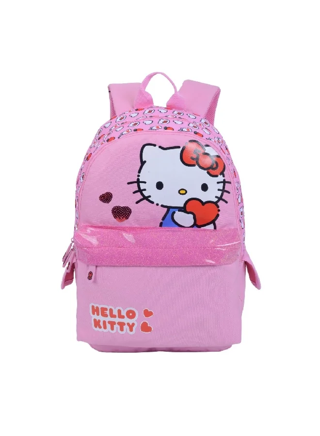 MARVEL Hello Kitty Zipper Closure Adjustable Shoulder Strap Kids Backpack Pink 46 x 12 x 30 cm FKST-32029